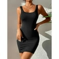 thumbnail image 7 of Sexy  Strap Mini Dress 2024 New Summer Women Bodycon Club Party Dresses Female Camisole Solid Black White Sheath Sundress, 7 of 7