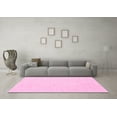 thumbnail image 3 of Ahgly Company Indoor Round Abstract Pink Contemporary Area Rugs, 5' Round, 3 of 4