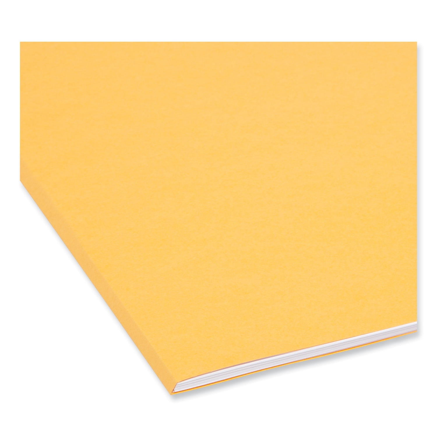 Smead 12234 File Folders, 1/3 Cut, Reinforced Top Tab, Letter, Goldenrod, 100/Box