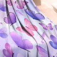 thumbnail image 3 of Purple Butterfly Lavender Pattern Blanket,Comfortable Soft Flannel Throw Blanket,All Season,Warm Lightweight Blankets for Sofa Bed Couch Living Room Chair,30"x40", 3 of 4