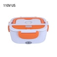 thumbnail image 3 of Inteprter Bento Box eléctrico de acero de 220V, práctico estuche de almacenamiento extraíble, recipiente multifunción para alimentos, calentador, Electrodomésticos Naranja 110 V/EE. UU. Inteprter HA065402-05, 3 of 6