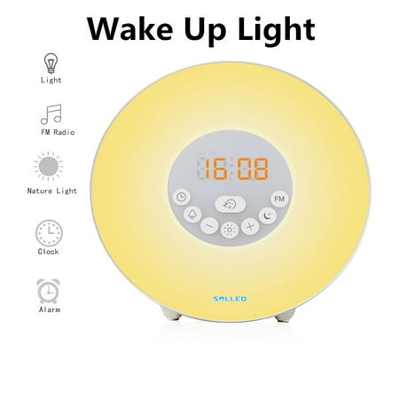 alarm clock sleepers snooze sounds function fm sunset heavy radio natural sunrise simulation wake light