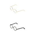 thumbnail image 1 of 2 pares de gafas Gafas de acción Decoración Negro + Dorado, 1 of 9