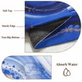 thumbnail image 6 of 2x3 Ft Entryway Area Rug, Blue Waves Abstract Kitchen Rug Runner Washable Floor Mat, Ocean Fluid Gradient Luxury Non Slip Indoor Door Mat Throw Carpet for Bathroom Living Room Bedroom, 6 of 8