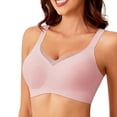 thumbnail image 1 of Soft Bra Underwear Thin Breathable Soft Water Drop Cup Upper Support Gathers Bra, 1 of 4