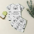 thumbnail image 4 of Colorable Pajamas for Tweens Bee Day Nightwear Outfit Cute Insect Clothes Sleepwear 2pcs Pulloverr Colorable DIY Sleepwear Set 2-3 Years #White, 4 of 5