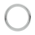 thumbnail image 2 of 8 mm 14K White Gold Wedding Band Plain Low Dome Style High Polished Band Ring, 2 of 3