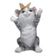 thumbnail image 1 of lámpara solar con forma de gato para decorar el césped, el balcón y el jardín., 1 of 5