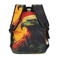 thumbnail image 4 of Xecao Hawaiian Style Bald Eagle Backpack, a stylish and functional choice for both men and women, is the perfect basic bookbag for college, work, or travel, 4 of 5