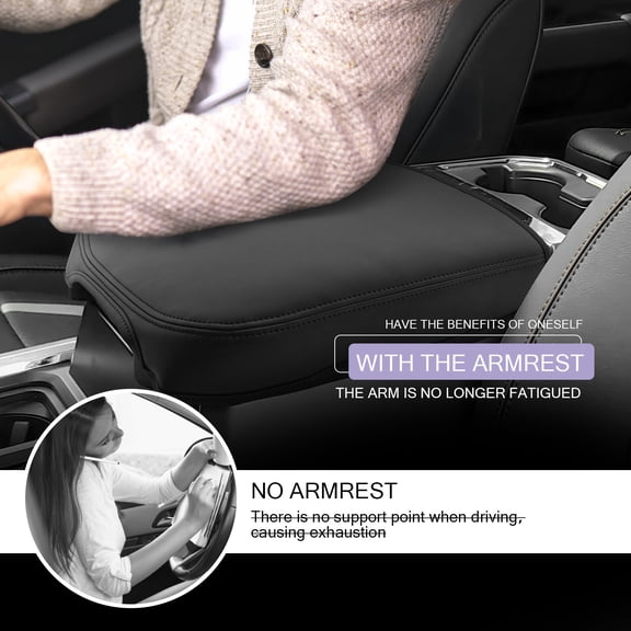 Center Console Armrest Protector Cover for 2023-2026 Ford F-250 F-350 Super Duty