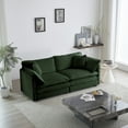 thumbnail image 6 of Llinc Store 3-Piece Sofa Set with Arm Pillows and Toss Pillows for 4, Sectional Sofa Set, Space Saving Casual Oversized Modular Couch Sofa Set for Living Room, Green, 6 of 9