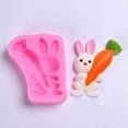 thumbnail image 5 of FaLX Chocolate Mold Food Grade Heat-resistant Non-stick Easy Demoulding Precise Shape Baking Tool Easter Rabbit Silicone Mold Kitchen Supplies, 5 of 8