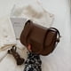 thumbnail image 4 of Nuevo bolso de hombro de PU de moda, bolso bandolera retro de gran capacidad para mujer, marrón, 4 of 6