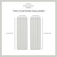 thumbnail image 6 of Exclusive Home Belgian Sheer Hidden Tab Top Curtain Panel Pair, 50"x96", Silver, 6 of 7