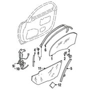 Genuine OE Mazda Weatherstrip - FD01-59-76YJ