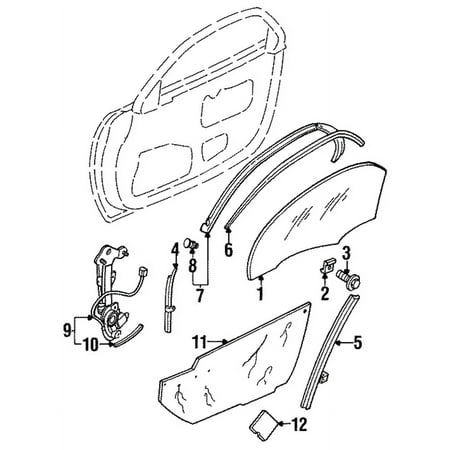 Genuine OE Mazda Weatherstrip - FD01-59-76YJ