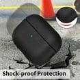thumbnail image 3 of for AirPods 4 Leather Grain Case 2024 Bluetooth Earphone Cover for Apple Airpods 3 Pro 2 1 Protect Machine Shockproof Shell (black,For Airpods 4), 3 of 7