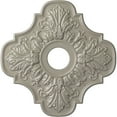 thumbnail image 1 of Ekena Millwork 17 3/4"OD x 3 1/8"ID x 1"P Peralta Ceiling Medallion (Fits Canopies up to 4 5/8"), Hand-Painted Pearl White, 1 of 6