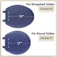 thumbnail image 3 of Fantasia 17 Inch Navy Soft Standard Vinyl Toilet Seat, 3 of 7