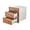 Golden Pomelo Color, variant on Accreate 17" W x 20" H x 20" D Outdoor Kitchen Drawers, Flush Mount Triple BBQ Storage with Stainless Steel Handle, Ideal for Patio Grill Station, BBQ Island, or Outdoor Kitchens