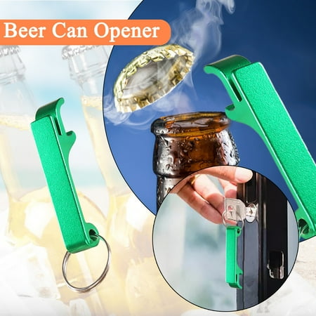 

MRULIC Kitchen supplies Household Home Beer Can Opener Wine Opener Stainless Steel Bottle Opener + Green
