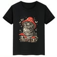 thumbnail image 4 of Camiseta de algodón de verano para niños con estampado de gato y hongo, camisetas personalizadas de manga corta negras para niños y niñas, 4 of 4