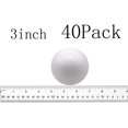 thumbnail image 2 of Paquete de 40 bolas de espuma para manualidades de 3 pulgadas, bolas de poliestireno, para suministros de arte y manualidades, proyecto escolar, boda, bricolaje, Navidad, hogar, Pascua y fiesta f, 2 of 4