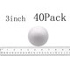 thumbnail image 2 of Paquete de 40 bolas de espuma para manualidades de 3 pulgadas, bolas de poliestireno, para suministros de arte y manualidades, proyecto escolar, boda, bricolaje, Navidad, hogar, Pascua y fiesta f, 2 of 4