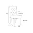 thumbnail image 4 of Canadian Honey Grey Linen Dining Chair (Set of 2), 4 of 4