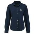 thumbnail image 2 of Women's Cutter & Buck Navy Los Angeles Chargers  Advantage Eco Soft Pique Tri-Blend Long Sleeve Button-Up Shirt, 2 of 3