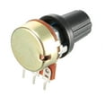 Uxcell Variable Resistors Rotary Carbon Film Taper Potentiometer with ...