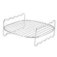 thumbnail image 3 of Brochetas de Barbacoa de Acero inoxidable de Doble Capa Bandeja para Hornear Freidora Al Aire Libre BBQ Roaster Rotisserie Sobre 304 Silver de Acero inoxidable 1 Paquete, 3 of 7