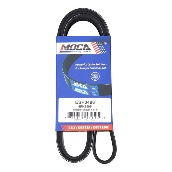 MOCA AUTOPARTS 6PK1495 Serpentine Belt Fit for 2008-2013 Chevrolet Tahoe 6.0L & 2008-2013 GMC Yukon 6.0L & 2009-2013 Cadillac Escalade 6.0L
