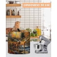 thumbnail image 4 of Orange Autumn Deer Stand Mixer Dust Cover with Storage Pocket & Handles, Forest Vintage Elk Fits All Tilt Head & Bowl Lift Kitchen Appliance Cover Organizer Bag Accessories, 6-8 Quart, 4 of 6