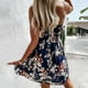 thumbnail image 4 of Vestido de princesa informal con cuello en V y cintura floral para mujer Fridja  hjkh6828, 4 of 8