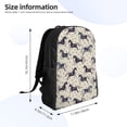 thumbnail image 3 of Rocae Horse print Computer Bag with Separate Compartment, Suitable for 15 inch Laptop Backpack, Gift for Men and Women, 3 of 5