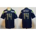 thumbnail image 1 of NFL Jersey Seahawks METCALF Dark blue 14# —LU, 1 of 2