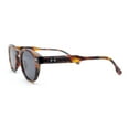 thumbnail image 3 of Mens Vintage Vibe Retro Hipster Keyhole Round Horn Rim Plastic Sunglasses Tortoise - Black, 3 of 4