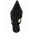 thumbnail image 4 of INC Womens Black Studded Strappy Syndia Pointed Toe Stiletto Zip-Up Dress Pumps Shoes 8.5 M, 4 of 4