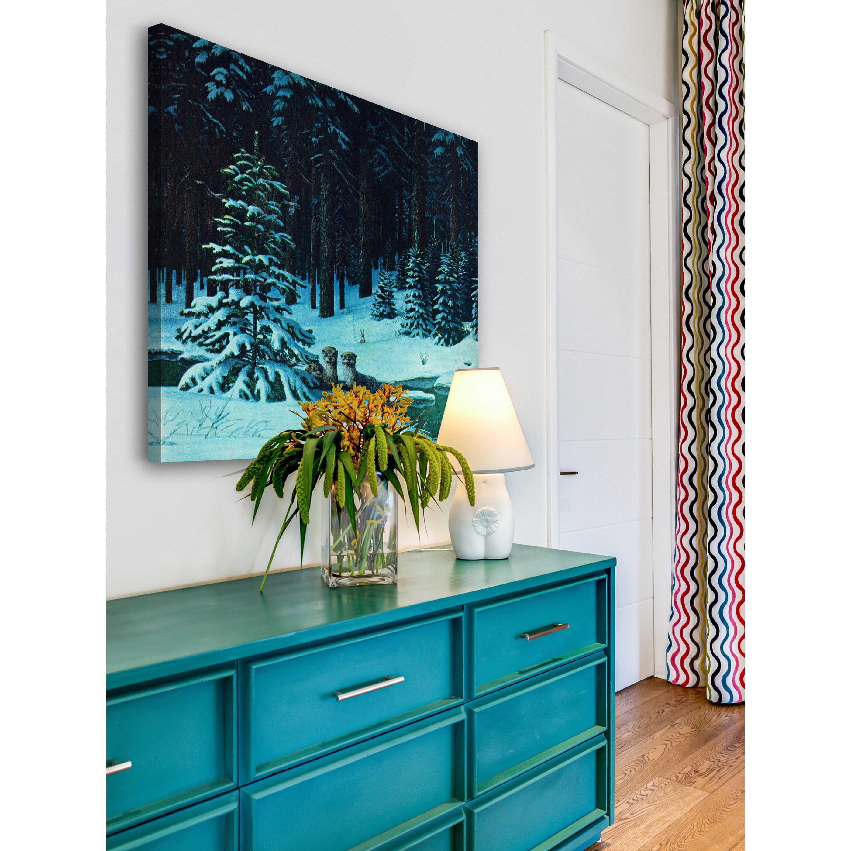 Marmont Hill "Christmas Forest" Painting Print on Wrapped Canvas