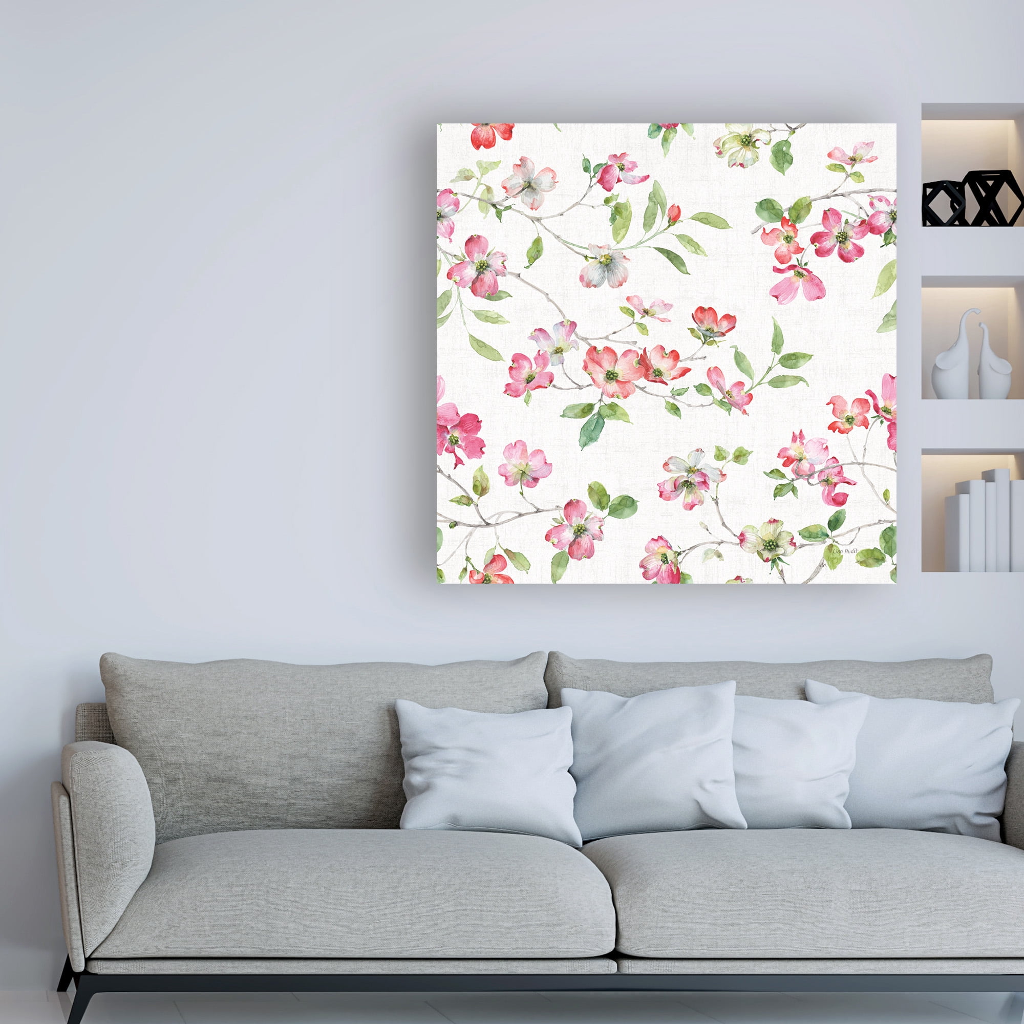 Trademark Fine Art 'Dogwood Garden Step 01' Canvas Art by Lisa Audit