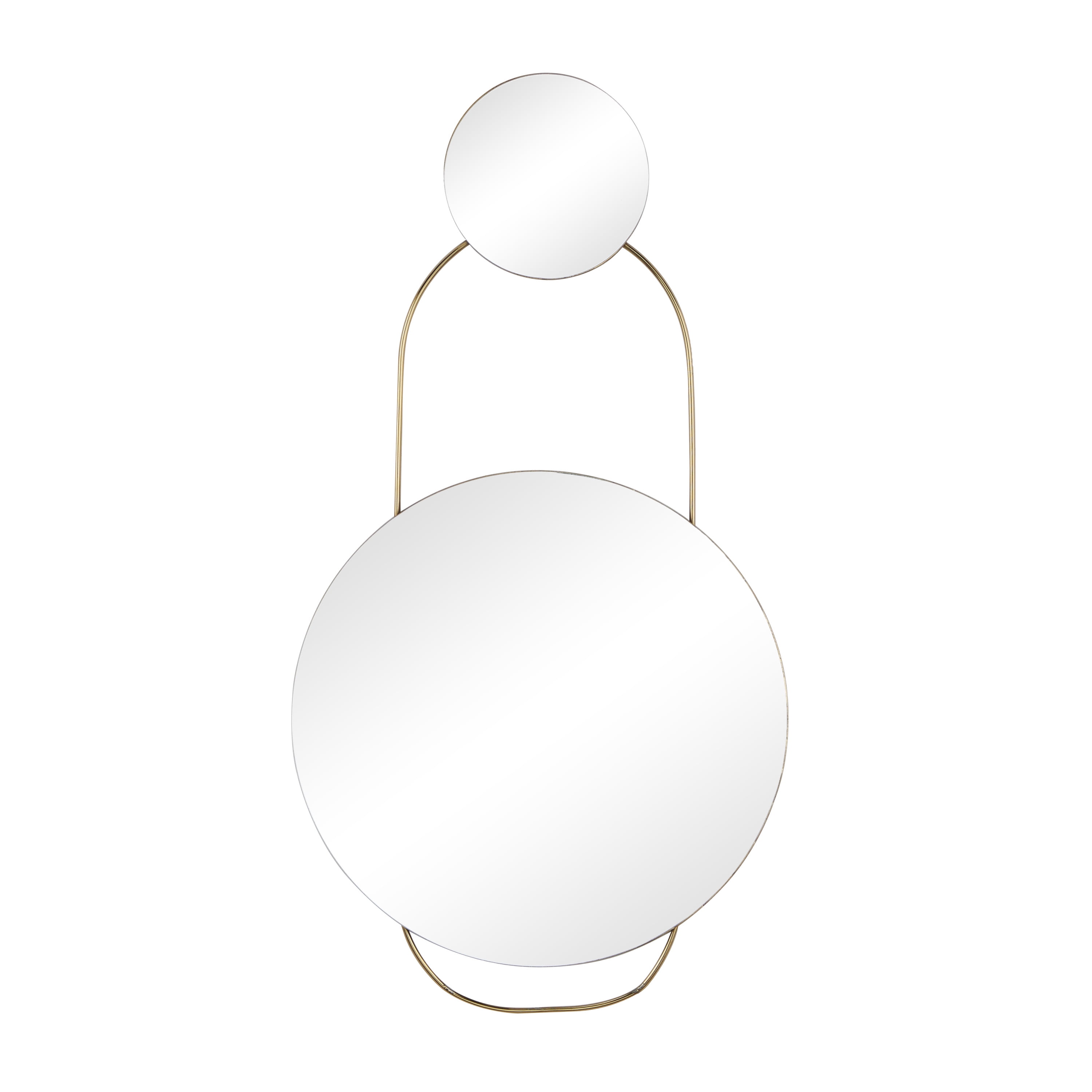 DecMode 20" x 27" Gold Wall Mirror