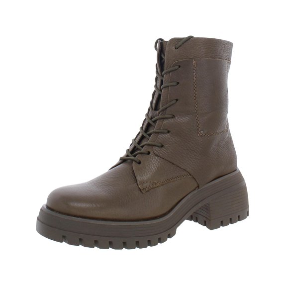 Franco Sarto Womens Jetson Leather Lugged Sole Ankle Boots