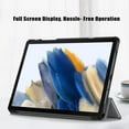 thumbnail image 2 of KOMI Slim case for Galaxy Tab A9+ A9 Plus（2023 Model: SM-X210/X215/X216） Smart flip Leather case 3-fold Stand Function Hard PC Back Cover Gray, 2 of 5