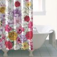 thumbnail image 4 of Pioneer Flower Floral Print Pattern Shower Curtain 36"x72" ,Bathroom Decorative Shower Curtains Set with 12 Hooks,Modern Waterproof Washable Shower Curtain, 4 of 6