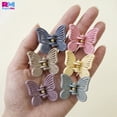thumbnail image 4 of Paquete 12 Mini Pinzas para Cabello Diseño Mariposa y Flor multicolor Mariposa, 4 of 6
