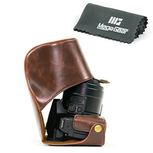 MegaGear "Ever Ready" Protective Leather Camera Case, Bag for Panasonic