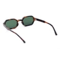 thumbnail image 5 of Retro Octagon Thick Frame Sunglasses Geometric Bold Small Frame UV400 Tortoise Frame - Green Lens, 5 of 6