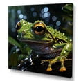 thumbnail image 2 of Designart "Frog Movement In Expressionism" Frogs & Toads Canvas Art Print, 2 of 7