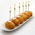 thumbnail image 4 of BLUE TOP 100PCS Oval Wood Pearl Cocktail Picks for Drinks&Food, 4.7 Inch Fancy Decorative Cocktail Toothpicks Food Picks, Decorative Bamboo picks for Hallowen Parties Bar Hotel Events July 4th, 4 of 7